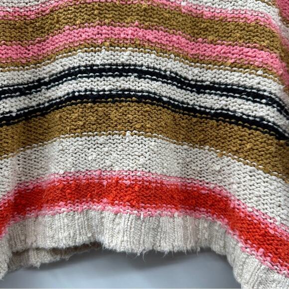 Billabong Easy Going Multicolor Chunky Knit Long Sleeve Cropped Sweater Sz XS - Picture 9 of 11